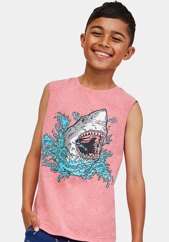 Shark Attack Tank Red