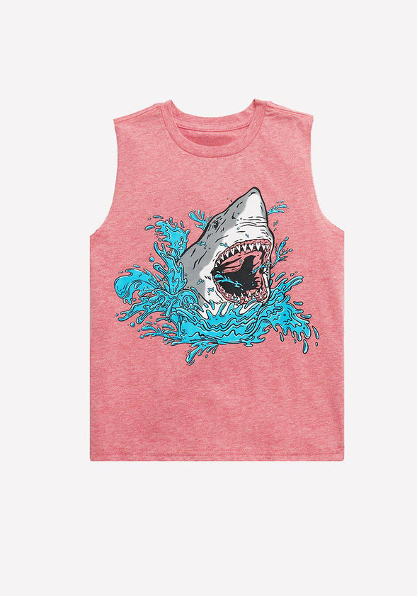 Shark Attack Tank Red