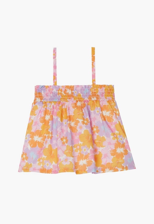 Smocked Flowy Tank Multi