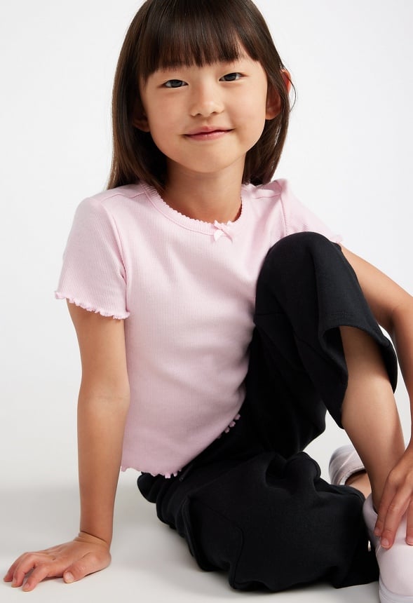 Lettuce Edge Baby Tee Pink