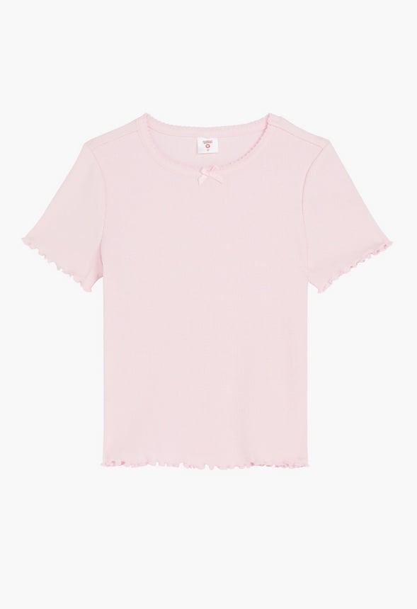 Lettuce Edge Baby Tee Pink